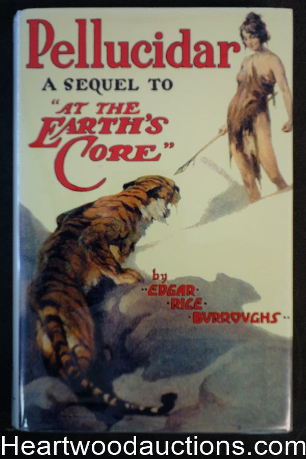 Pellucidar by Edgar Rice Burroughs First, Fax DJ, J. Allen St. John Art
