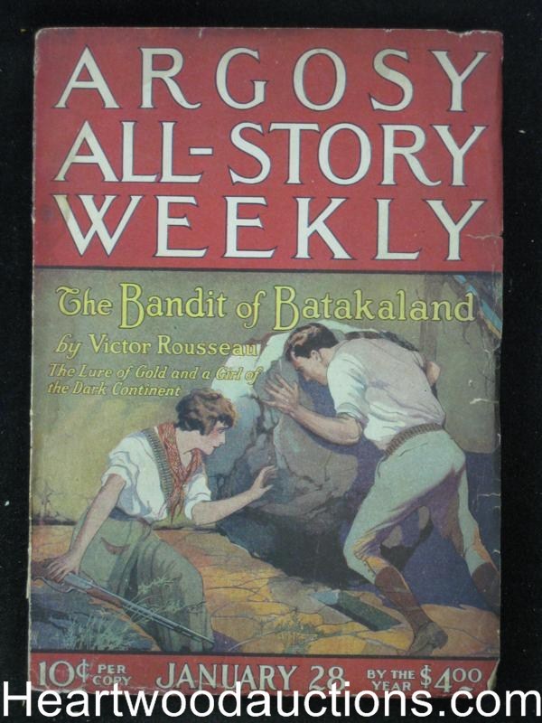 Argosy Jan 28 1922 Victor Rousseau Cover
