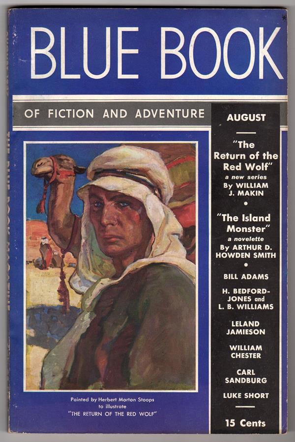 Blue Book Aug 1937  Kioga - Luke Short ; HB Jones - High Grade