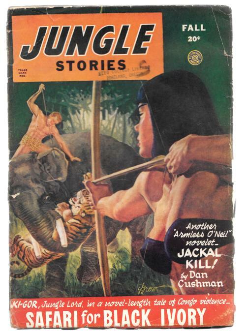 Jungle Stories Fall 1946 Pulp George Gross GGA Cvr; John Peter Drummond