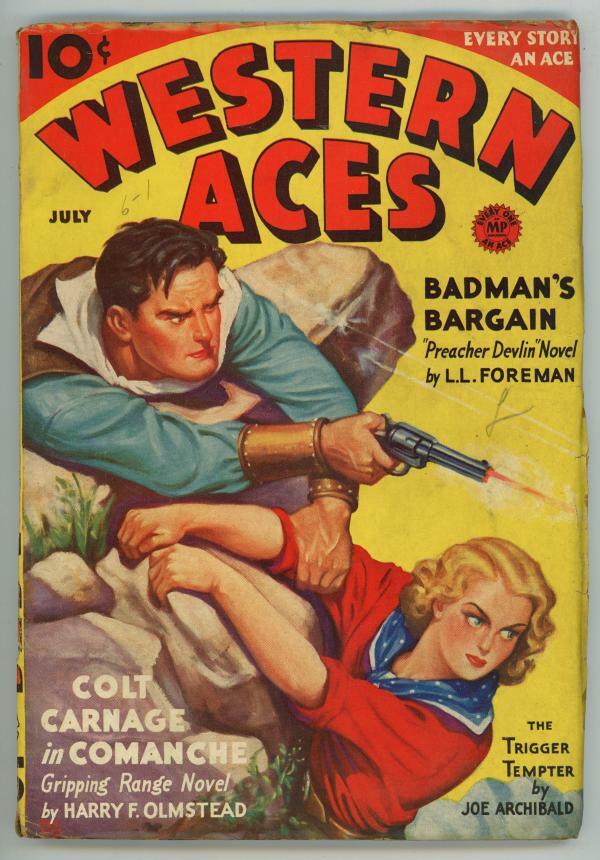 Western Aces Jul 1936 Rafael de Soto Cvr Pulp