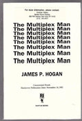 The Multiplex Man by James P. Hogan (Uncorrected Proof)