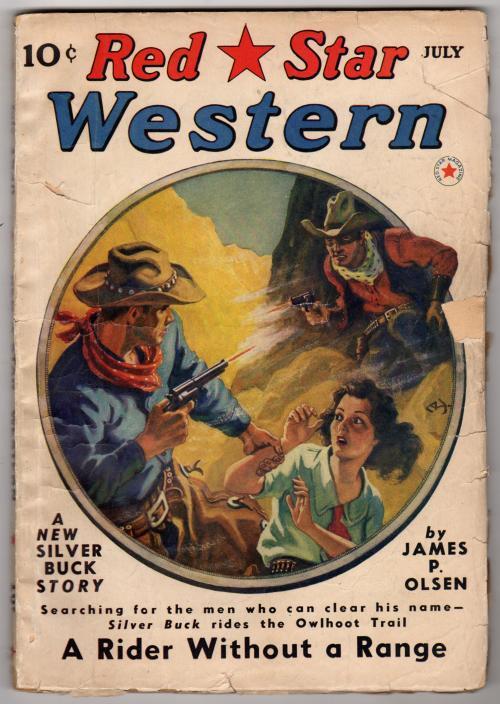 Red Star Western Jul 1940 2nd app. of Silver Buck - Pulp