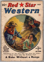 Red Star Western Jul 1940 2nd app. of Silver Buck - Pulp
