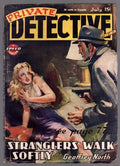 Private Detective Jul 1945 GGA Attack Cvr, Geoffrey North - Pulp
