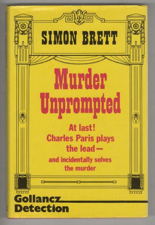 Murder Unprompted by Simon Brett (First UK Edition)