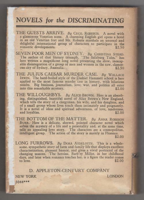 The Julius Caesar Murder Case by Wallace Irwin (First Edition)