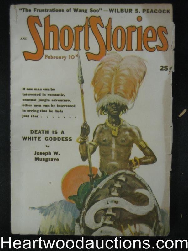 Short Stories Feb 10, 1949  Wild African Native Cvr