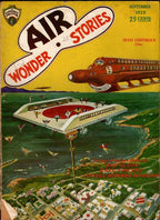 Air Wonder Stories Sep 1929 Pulp Paul Cvr; Gernsback; Harl Vincent; MacClure;...