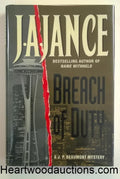 BREACH OF DUTY by J. A. Jance SIGNED FIRST- High Grade