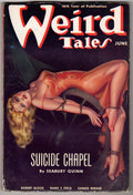 Weird Tales Jun 1938 Classic Brundage Bondage Cover; H. P. Lovecraft - Pulp