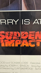 Sudden Impact 1983 Original Movie Poster - 27" x 41" Clint Eastwood