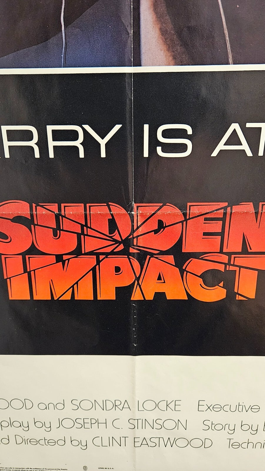 Sudden Impact 1983 Original Movie Poster - 27" x 41" Clint Eastwood