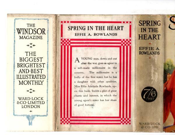 Spring In The Heart by Effie A. Rowlands (First Edition) Ward Lock File Copy
