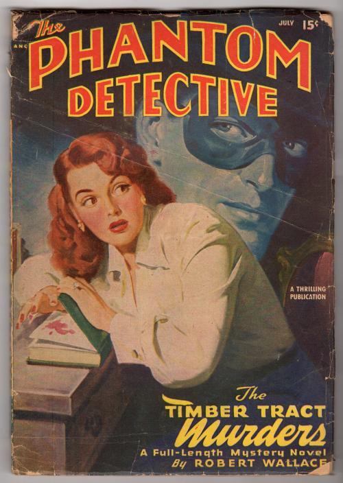 Phantom Detective Jul 1948 Daniels; Belarski cvr - Pulp