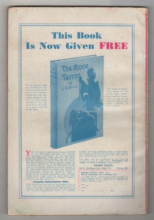 Weird Tales Jul 1931 C. C. Senf; Otis Adelbert Kline; H. P. Lovecraft