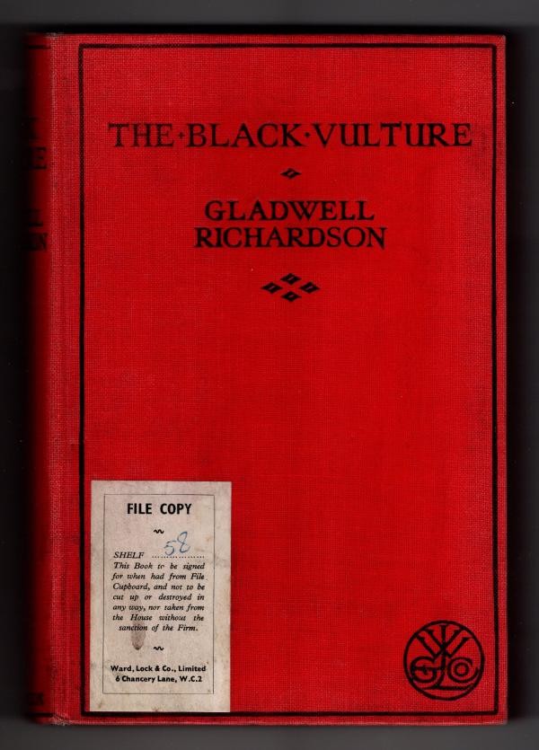 The Black Vulture by Gladwell Richardson (First Edition) File Copy