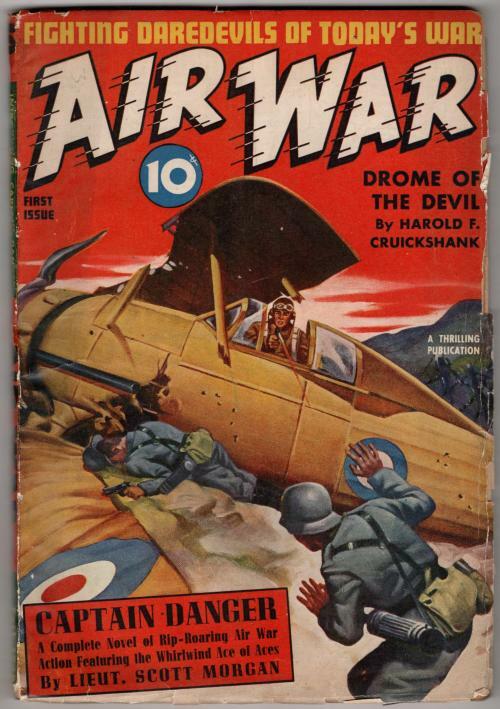 Air War 1940 Pulp Fall Harold F. Cruickshank; Lieut. Scott Morgan