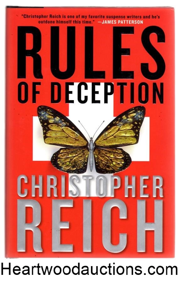 Rules of Deception by Christopher Reich SIGNED FIRST- High Grade