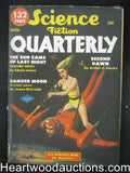 Science Fiction Quarterly August 1951  Arhtur Clarke, Finlay Art