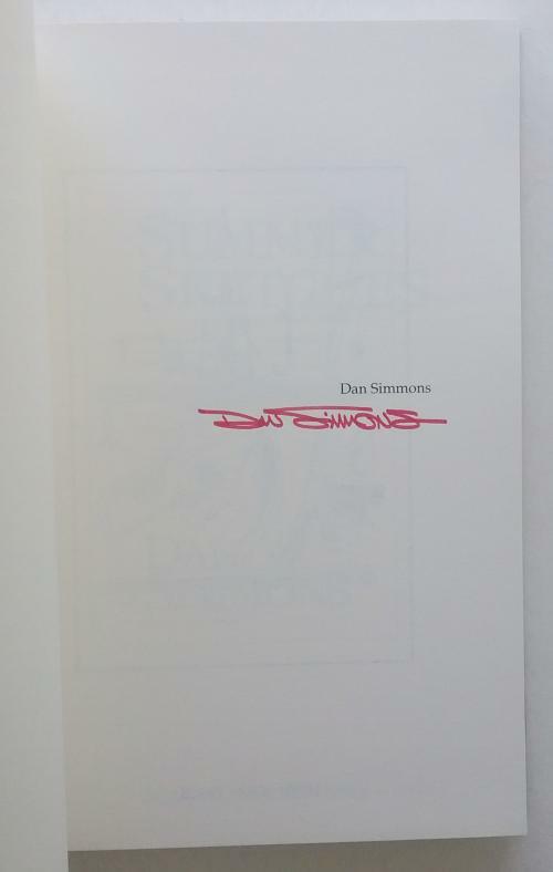 Summer Sketches by Dan Simmons (Limited Edition) Signed Copy #8