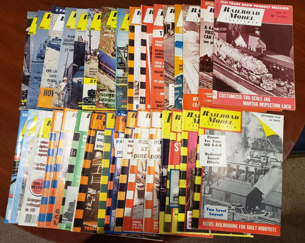 Lot of Railroad Model Craftsman Magazines - 82 Issues 1950's-2000's