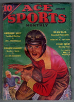 Ace Sports Jan 1936 1st Issue; DeSoto Football Cvr; Joe Archibald; James P. H...