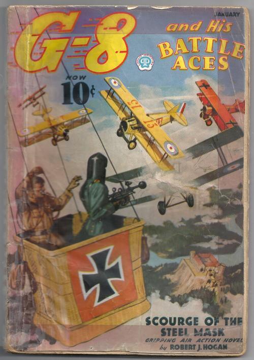 G-8 Battle Aces Jan 1937 Blakeslee Cvr; Robert J. Hogan