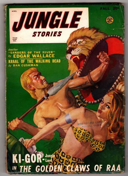 Jungle Stories Fall 1948 GG cover art w/ Ki-Gor Cover story