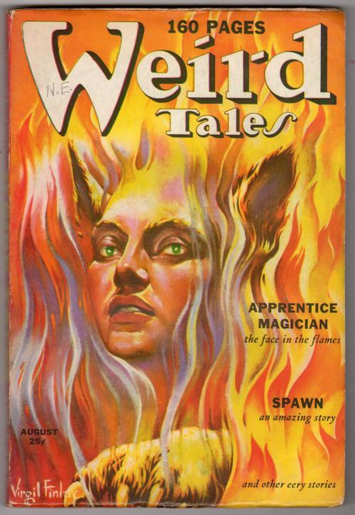 Weird Tales Aug 1939 Robert E. Howard "Almuric" pt 3 - Pulp