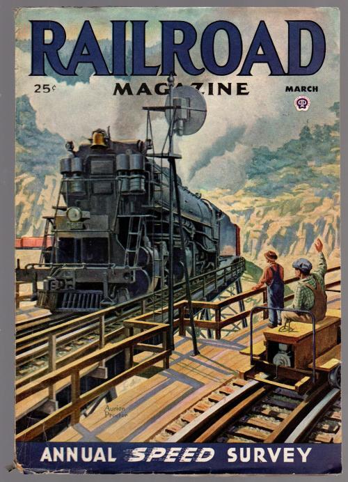 Railroad Magazine Mar 1945 Aurion M. Proctor Cvr; Don Waters