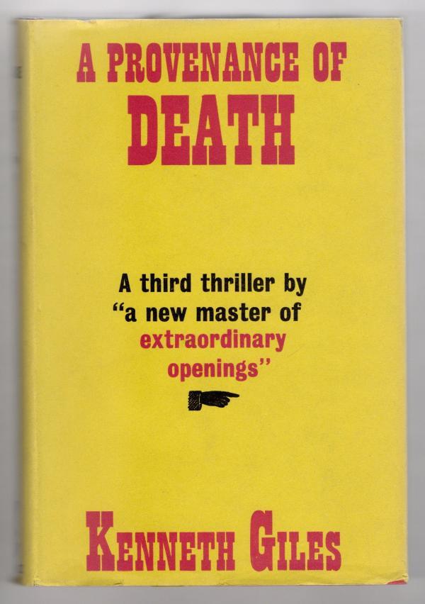 A Provenance of Death by Kenneth Giles (First Edition) File Copy