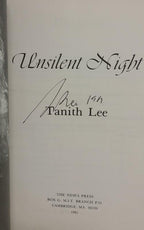 Unsilent Night by Tanith Lee (First Edition) Signed