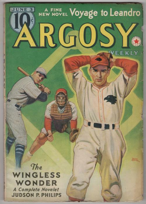 Argosy Jun 3 1939 Belarski baseball Cvr; Judson P. Philips; Hugh Pentecost