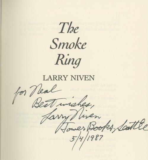 The Smoke Ring by Larry Niven Michael Whelan Art Signed