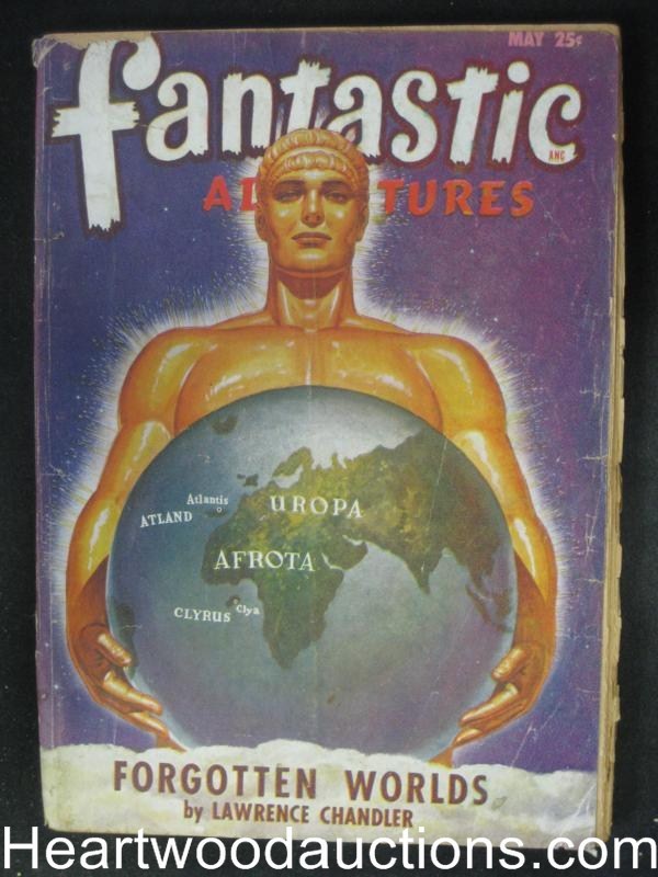 "Fantastic Adventures" May 1948 Cool Atlas Like Cvr