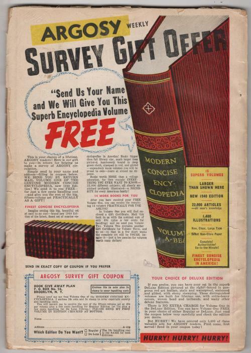 Argosy Jun 29 1940 Marshall Frantz assult Cvr; Donald Barr Chidsey