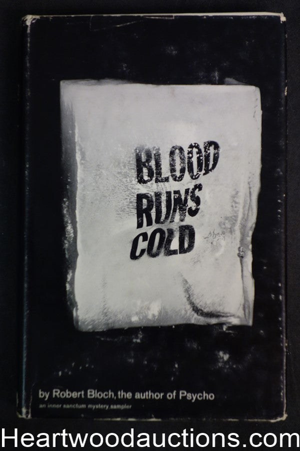Blood Runs Cold by Robert Bloch (1961) Inner Sanctum Mystery edition
