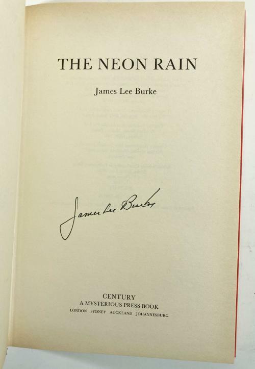 The Neon Rain by James Lee Burke (First UK Edition) Signed
