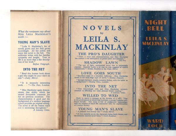 Night Bell by Leila S. Mackinlay (First Edition) Ward File Copy