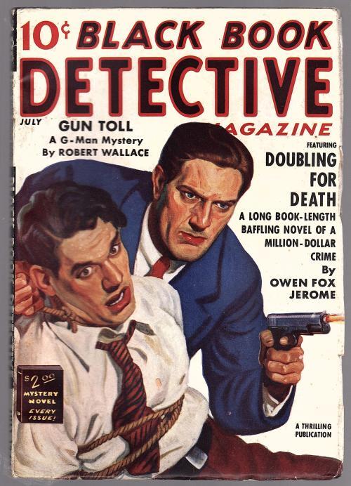 Black Book Detective Jul 1938 Male bondage cover - Pulp