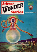 Science Wonder Stories Jan 1930 Paul Cvr; Miles Brueur; David Keller; Ed Earl...