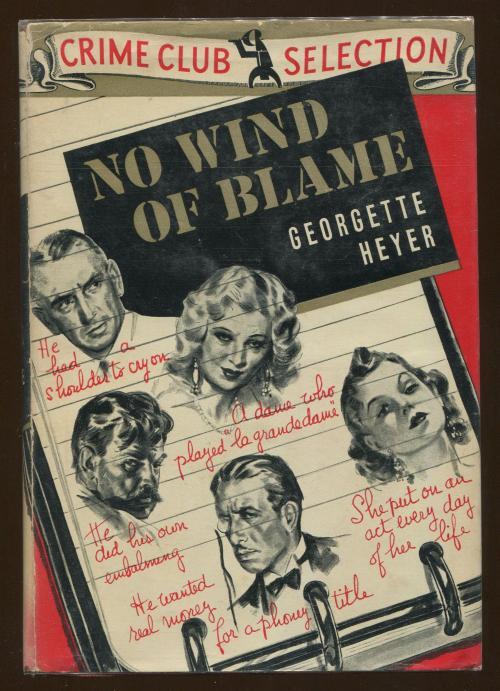 No Wind of Blame by Georgette Heyer (First Edition)