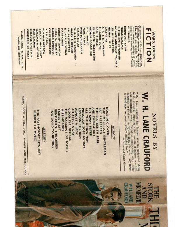 The Stork and Mr. Melvil by W. H. Lane Crauford (First Edition) File Copy