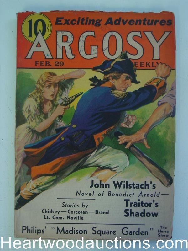 Argosy Feb 29, 1936 Max Brand, Benedict Arnold Cvr