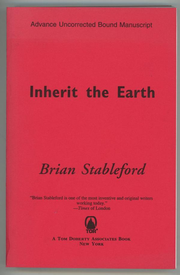 Emortality Series 1 Inherit the Earth by Brian Stableford ARC Bound Manuscript
