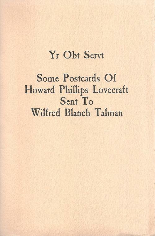 Yr Obt Servt by R. Alain Everts
