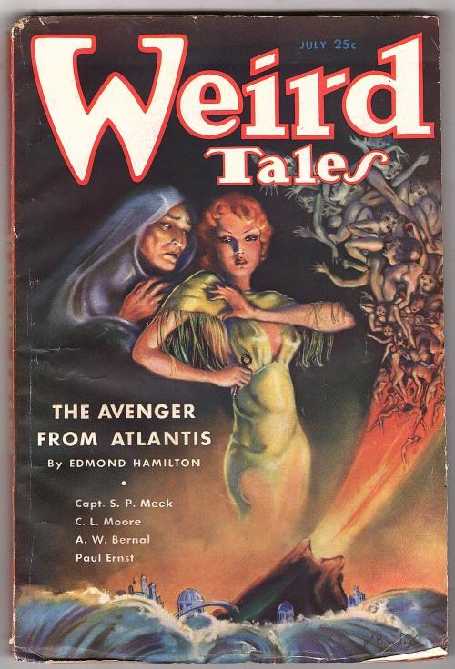 Weird Tales July 1935 Brundage Cvr; C. L. Moore Jirel of Joiry; Hamilton - Pulp