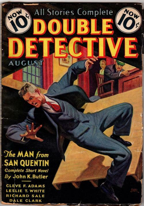 Double Detective Aug 1939 Pulp; Cleve F. Adams; Dale Clark; John K. Butler