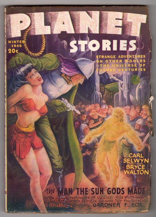 Planet Stories Winter 1946 Chester Martin Cvr, Gardner F. Fox, Carl Jacobi